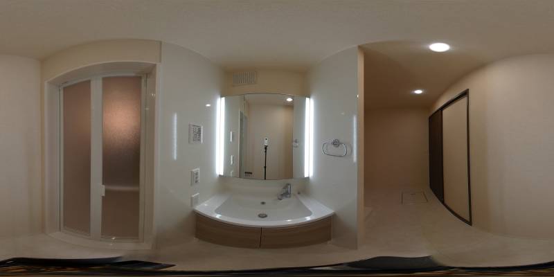 パノラマ画像洗面所