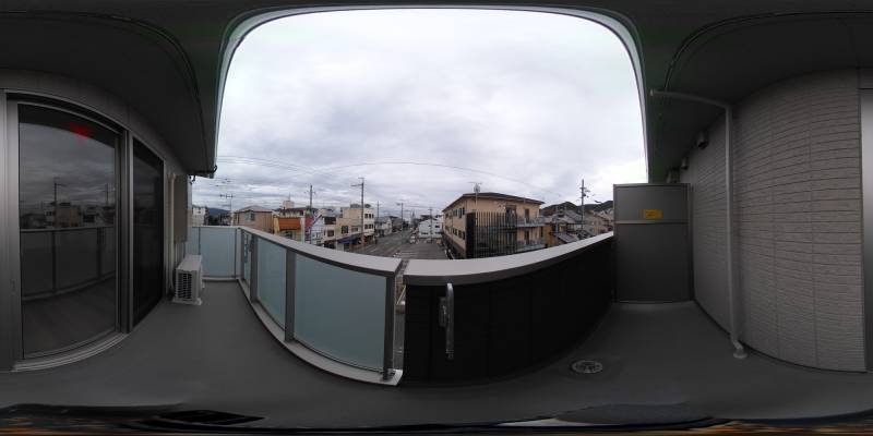 パノラマ画像バルコニー