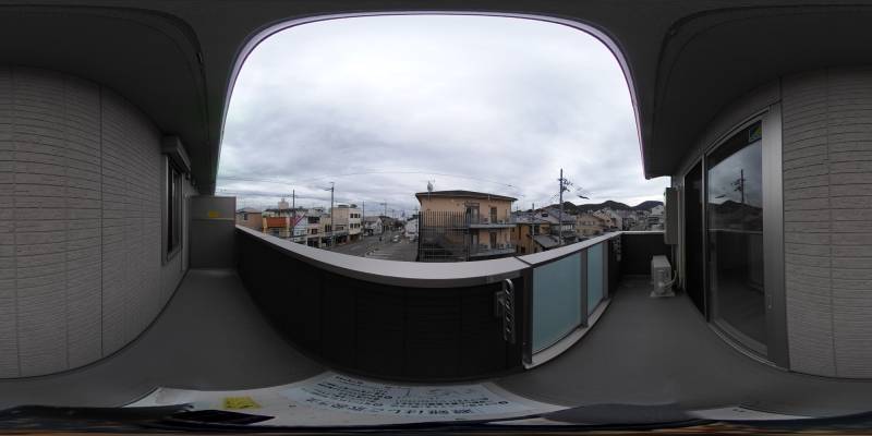 パノラマ画像バルコニー