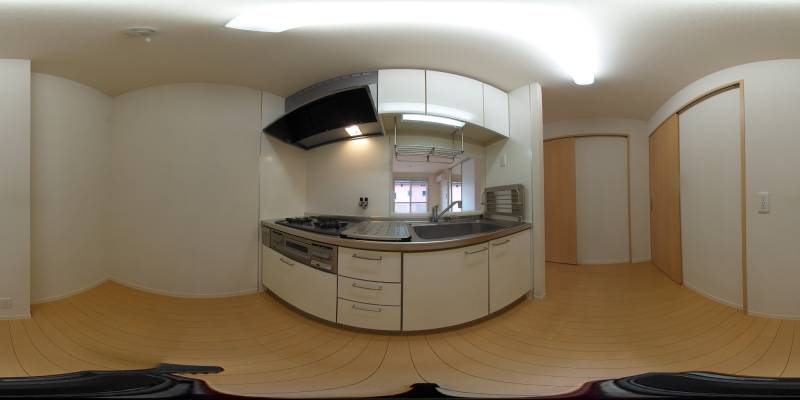 パノラマ画像キッチン