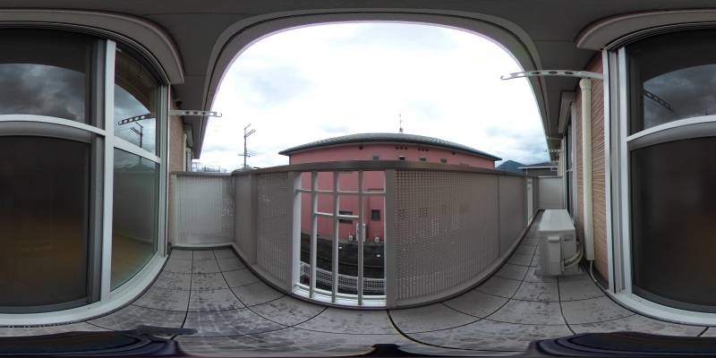 パノラマ画像バルコニー