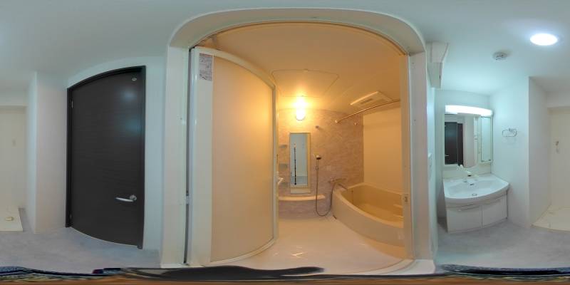 パノラマ画像バスルーム