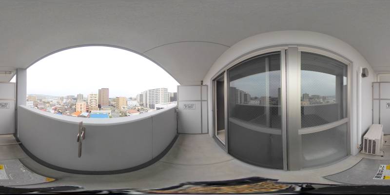 パノラマ画像バルコニー