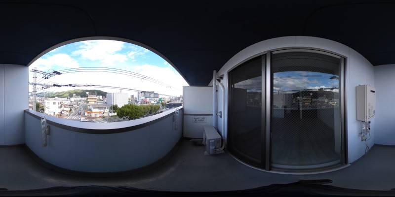 パノラマ画像バルコニー