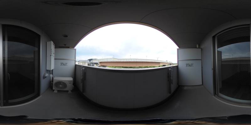 パノラマ画像バルコニー