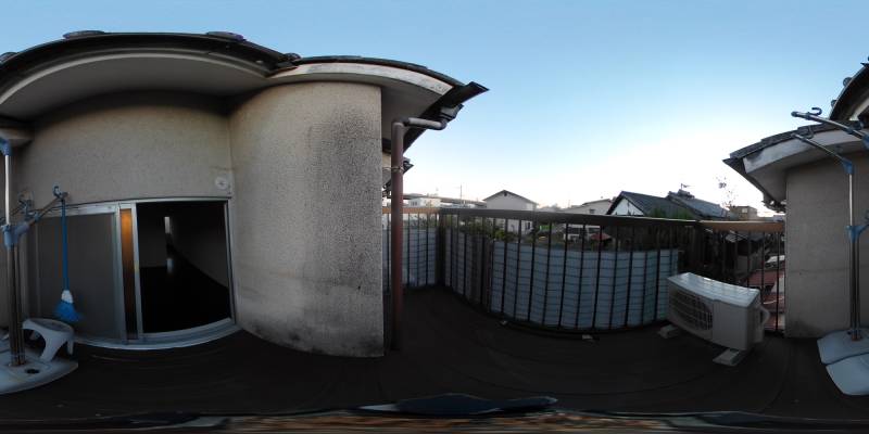 パノラマ画像バルコニー