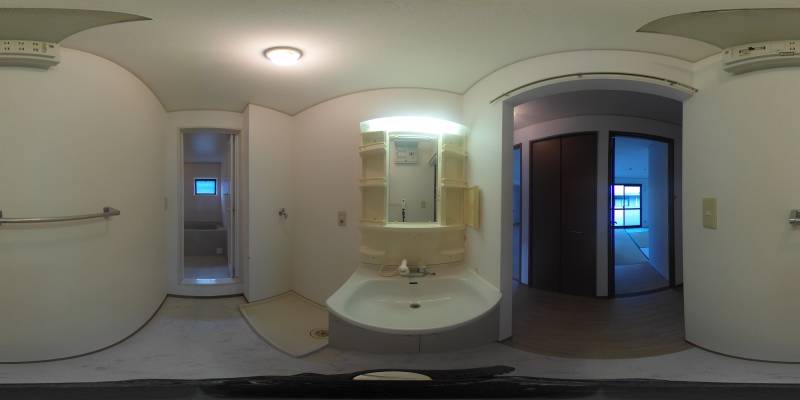 パノラマ画像洗面所