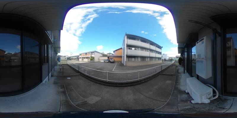 パノラマ画像庭