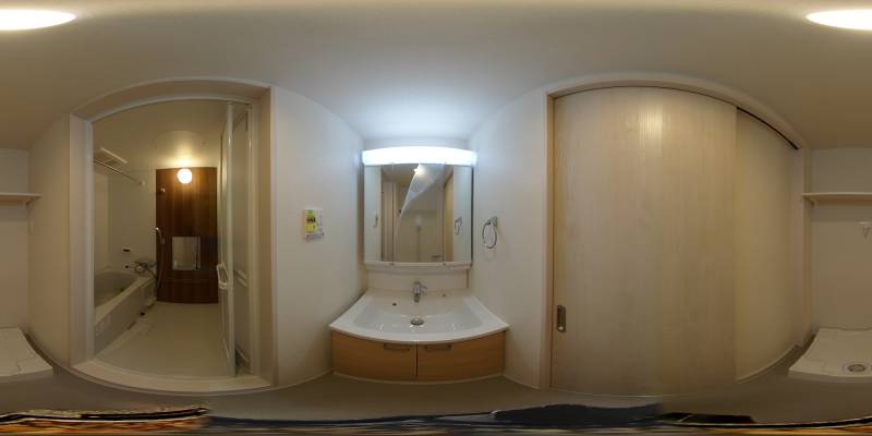 パノラマ画像洗面所