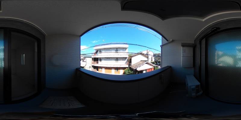 パノラマ画像バルコニー