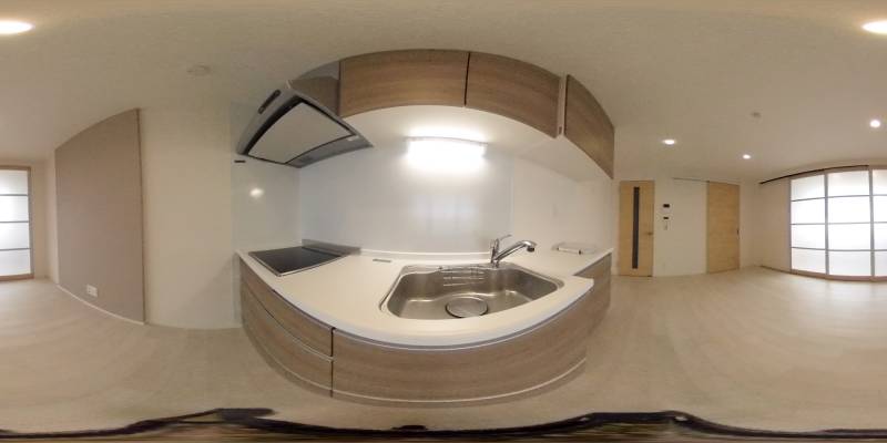 パノラマ画像キッチン