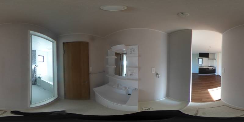 パノラマ画像洗面所