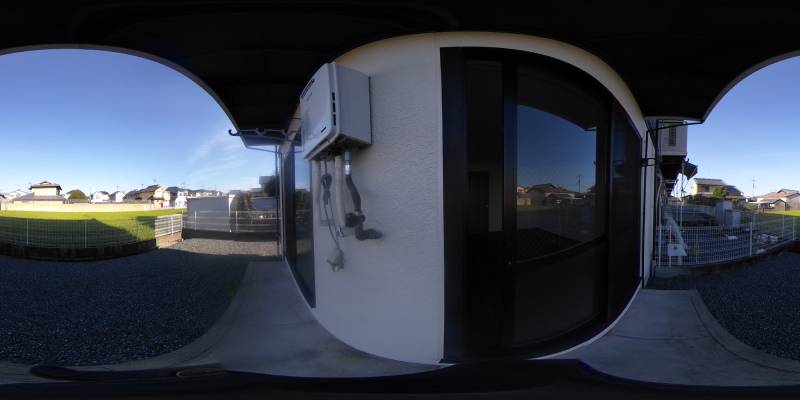 パノラマ画像庭