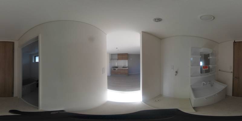 パノラマ画像洗面所