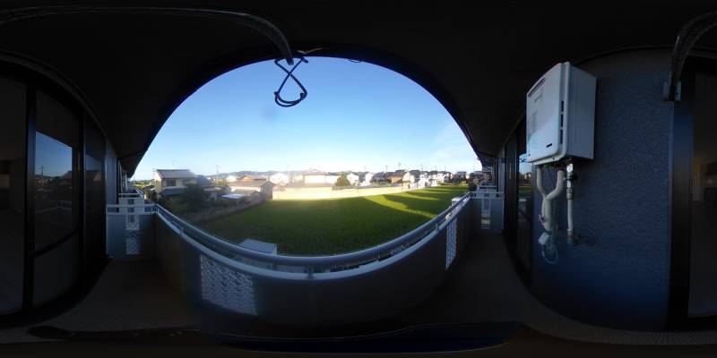 パノラマ画像庭