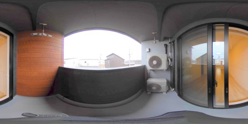 パノラマ画像バルコニー