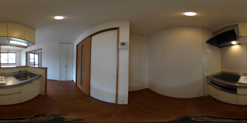 パノラマ画像キッチン