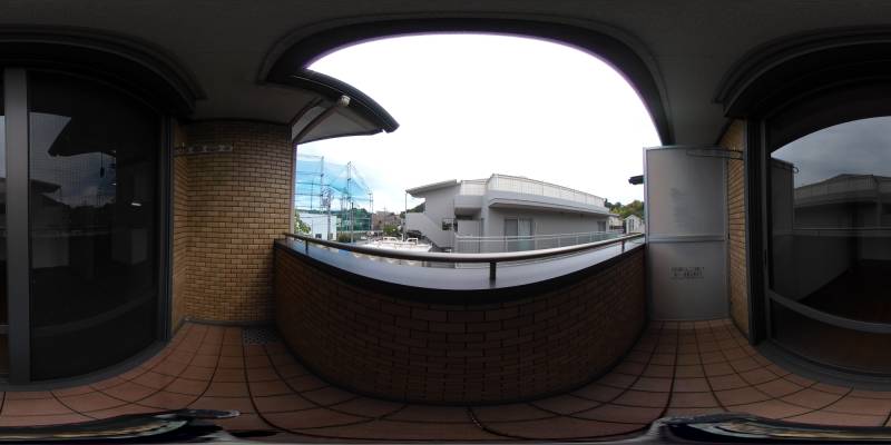 パノラマ画像バルコニー