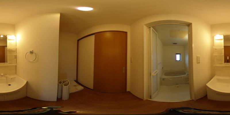 パノラマ画像洗面所