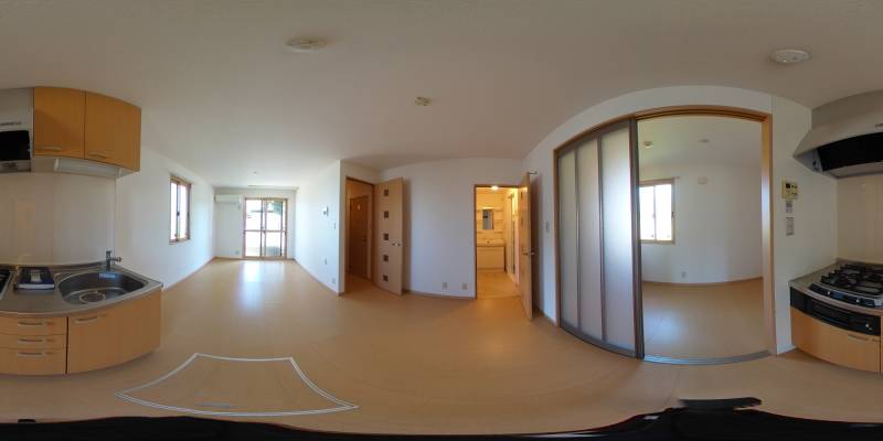 パノラマ画像キッチン