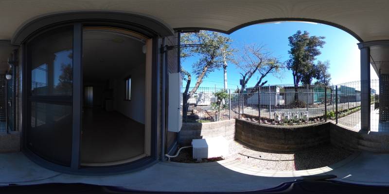 パノラマ画像バルコニー