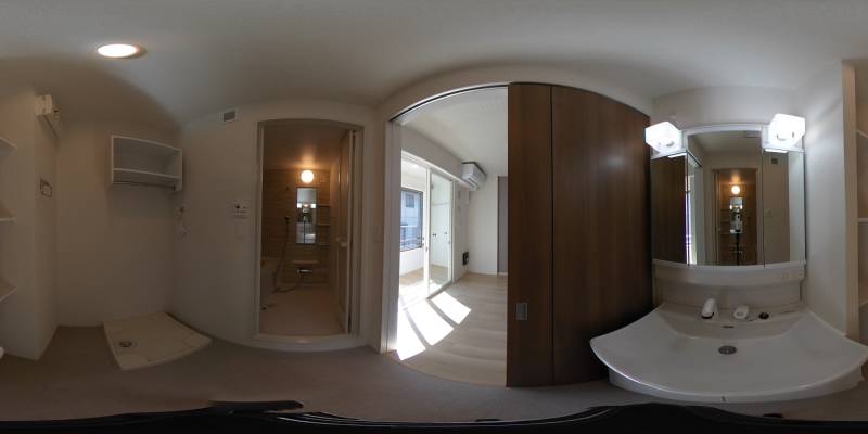 パノラマ画像洗面所