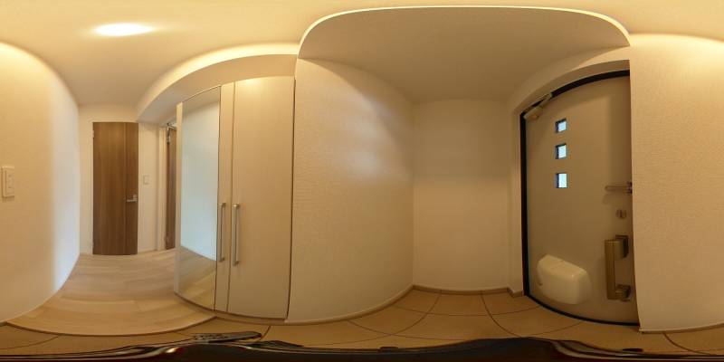 パノラマ画像玄関