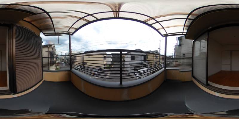 パノラマ画像バルコニー