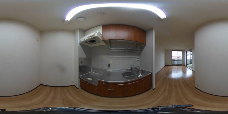 パノラマ画像キッチン