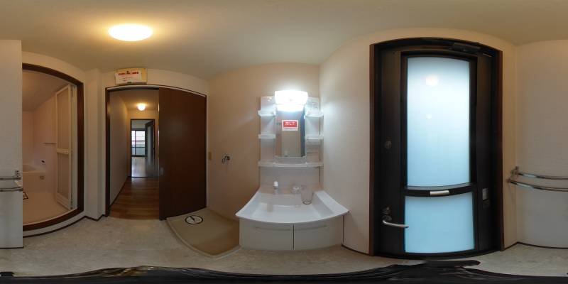 パノラマ画像洗面所