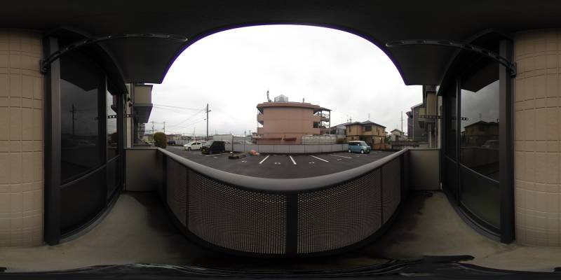 パノラマ画像バルコニー