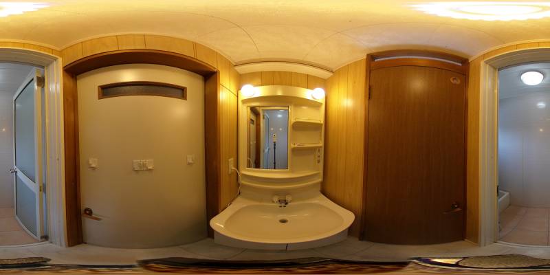 パノラマ画像洗面所