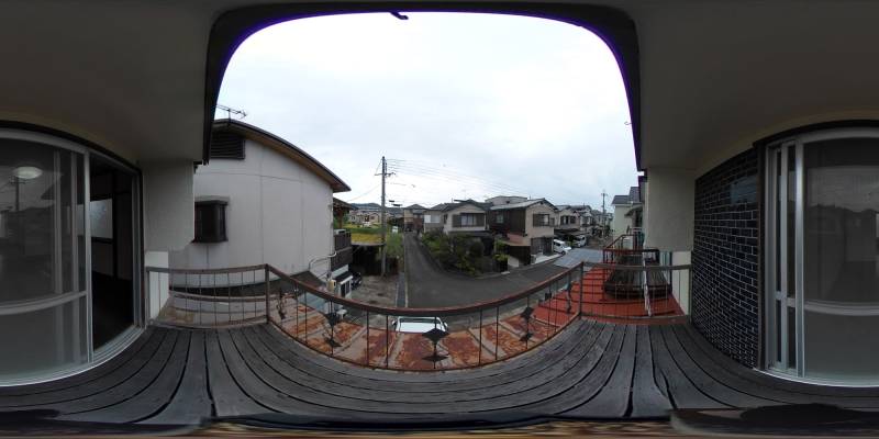 パノラマ画像バルコニー