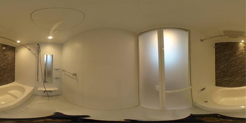 パノラマ画像バスルーム