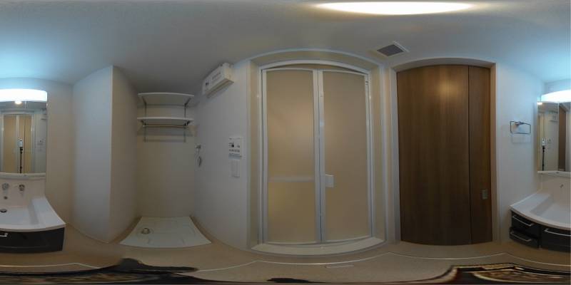 パノラマ画像洗面所