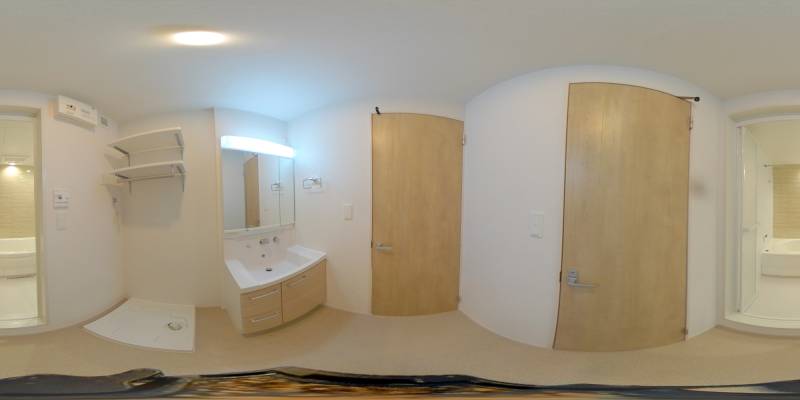 パノラマ画像洗面所