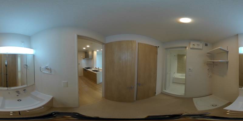 パノラマ画像洗面所