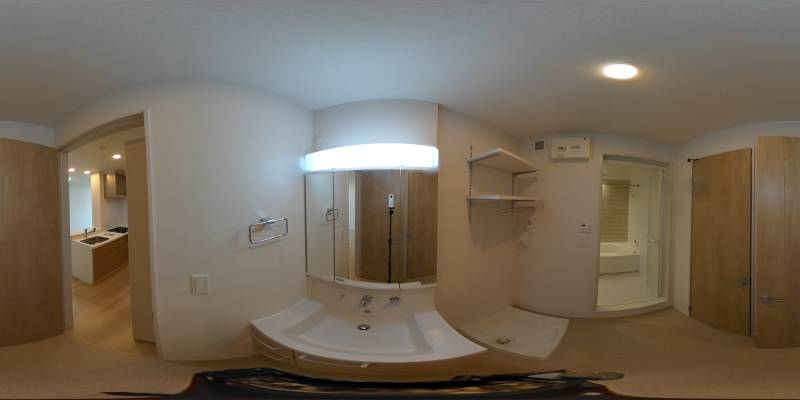 パノラマ画像洗面所