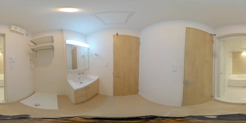 パノラマ画像洗面所