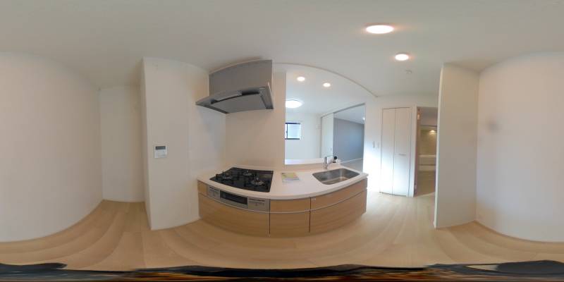 パノラマ画像キッチン