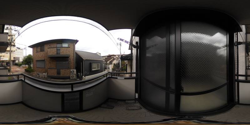 パノラマ画像バルコニー