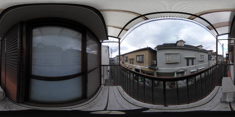パノラマ画像バルコニー