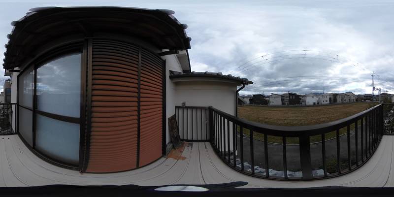 パノラマ画像バルコニー