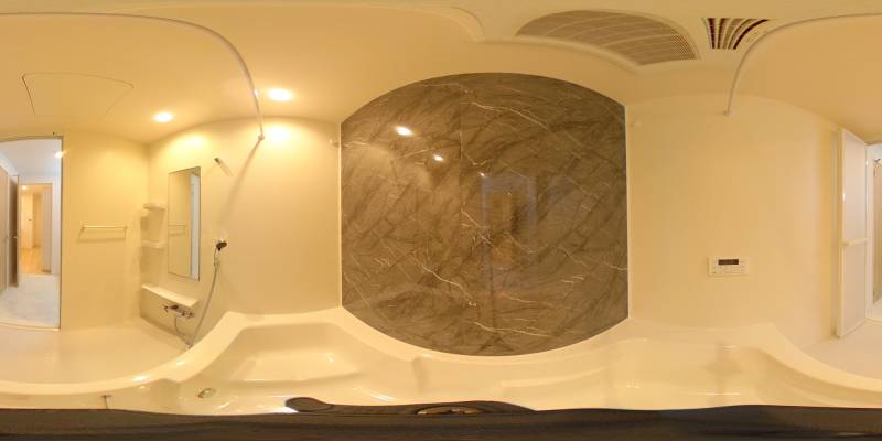 パノラマ画像バスルーム