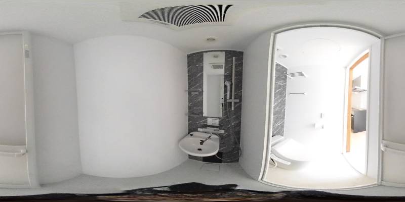 パノラマ画像洗面所