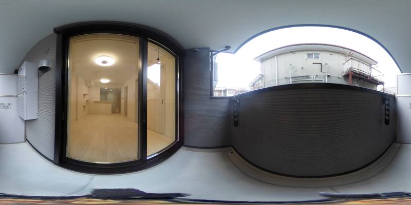 パノラマ画像バルコニー