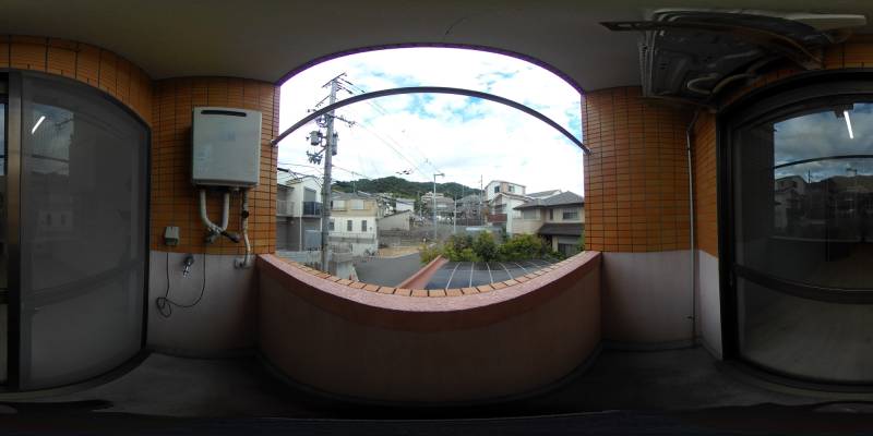 パノラマ画像バルコニー