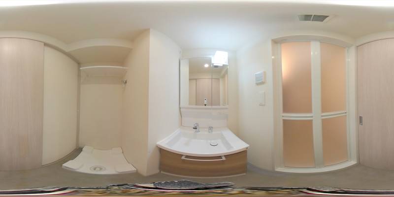 パノラマ画像洗面所