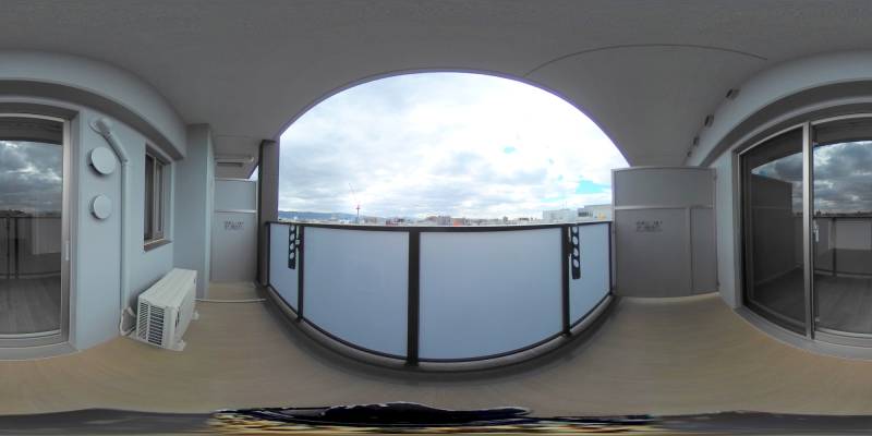 パノラマ画像バルコニー