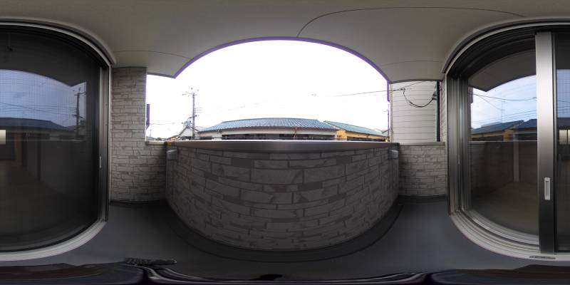 パノラマ画像バルコニー